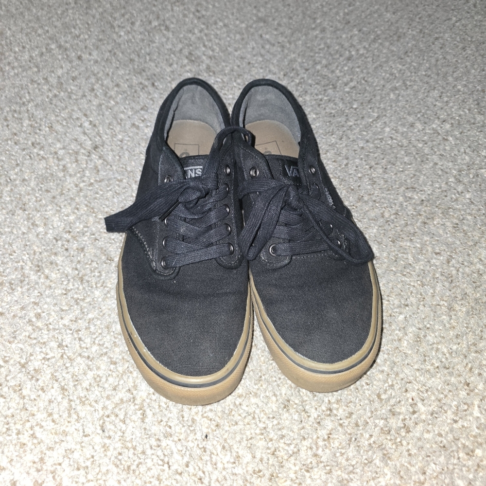 Vans Atwood Men's Skate Shoes In Black & Gum Size 8.5